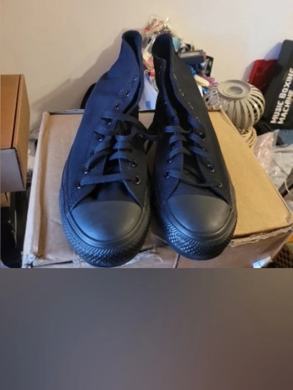 Converse Black Monochrome Chuck Taylor High-Top Sneakers - Picture 1 of 4
